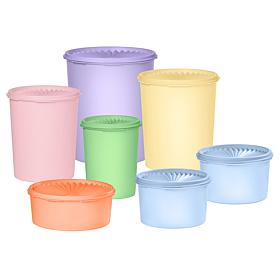 "As Is" Tupperware® 14-piece Heritage Sheer Canister Collection