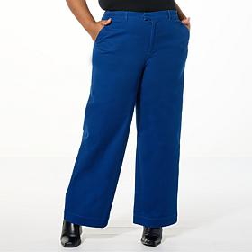 "As Is" TWRHLL by Christie Brinkley High Rise Pleated Wide Leg Trouser