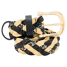 "As Is" Vince Camuto Braided Straw-Inspired Belt