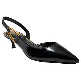 "As Is" Vince Camuto Inari Leather Slingback Kitten Heel