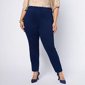 "As Is" Vivica A. Fox Collection Pull-On Knit Denim Jegging