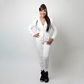 As Is Vivica A. Fox Collection Terry Knit Pull-On Jogger