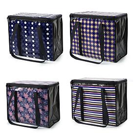"As Is" West Loop 4-Pack Insulated Leak-Proof Super Shoppers 