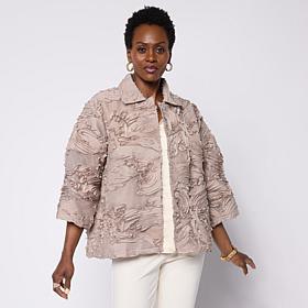 "As Is" WynneCollection Novelty Organza Jacket