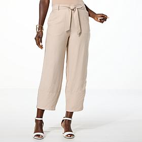 "As Is" WynneCollection Sedona Lantern Seam Straight Leg Ankle Pant