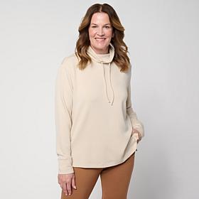 "As Is" WynneLayers Drawstring Collar Long-Sleeve Turtleneck Top