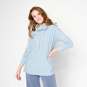 "As Is" WynneLayers Kiss of Cashmere Drawstring Cowl Neck Sweater