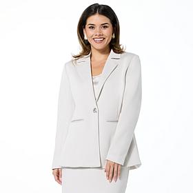 "As Is" WynneLayers Smooth Operator Blazer with Grommet Closure