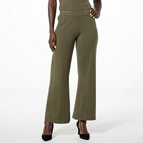 "As Is" WynneLayers SoftKNIT Sweater Knit Flared Pant