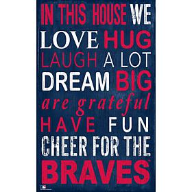 Atlanta Braves In This House Sign  