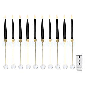 august & leo 10-Piece Flameless Tree & Window Candles