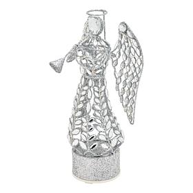 August and Leo 12" Rotating Angel