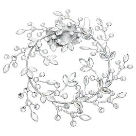 august & leo 12" Snowflake LED Jeweled Wreath