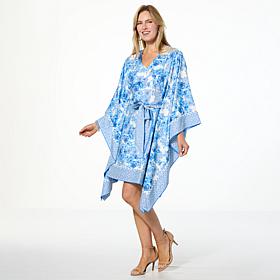 Badgley Mischka Micah Belted Caftan Dress