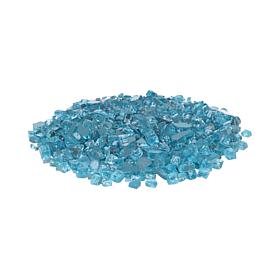 Bahama Blue Reflective Fire Glass
