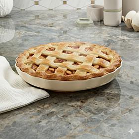 Balance 11" 1.59qt Rippled Stone Pie Dish - Moonbeam