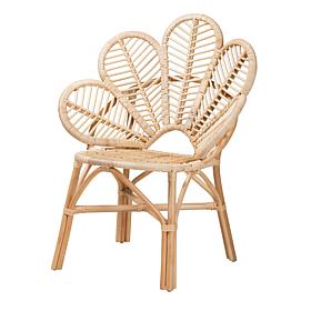 bali & pari Bianca Modern Bohemian Flower Chair