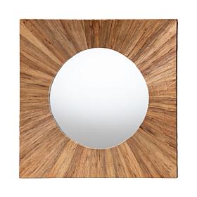 bali and pari Mosa Bohemian Grasscloth Accent Mirror