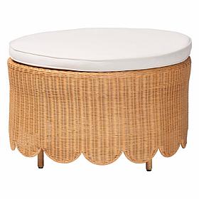 bali and pari Teresa Rattan Ottoman