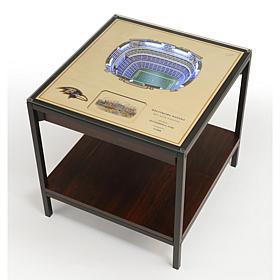 Baltimore Ravens 25-Layer Stadium Views Lighted End Table