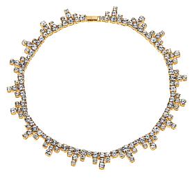 BAUBLEBAR Bella 16-1/4" Clear Stone Tennis Statement Necklace