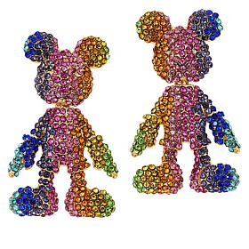 BAUBLEBAR Disney Mickey Mouse Rainbow Ombré Crystal Earrings