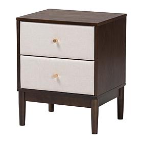 Baxton Studio Nikolai 23" Mid-Century Wooden Nightstand