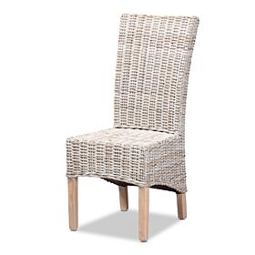Baxton Studio Trianna Rustic Transitional Rattan Dining Chair