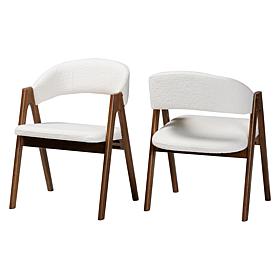 Baxton Studio Virden Dining Chair Set of 2