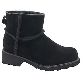 BEARPAW® Adalee Faux Fur-Trimmed Suede Boot w/Rain & Stain Repellent
