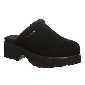 BEARPAW® Marnie Rain and Stain Repellant Suede Block-Heel Clog