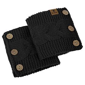 Bearpaw One-Pack Cable Knit Button Boot Topper