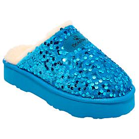 BEARPAW® Portia Sequin and Suede Mule Slipper