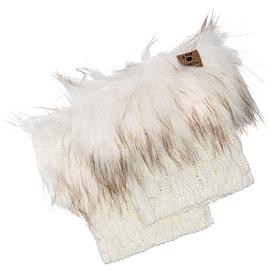 BEARPAW® Textured Knit Boot Topper with Faux Fur