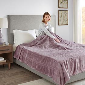 Beautyrest Heated Plush Knitted Microlight Blanket-Twin
