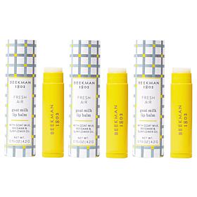 Beekman 1802 Fresh Air Goat Milk Lip Balm Trio - Auto-Ship®
