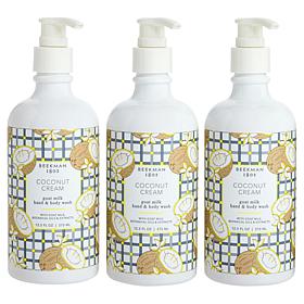 Beekman 1802 Goat Milk Coconut Cream Hand & Body Wash 3-pack
