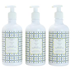 Beekman 1802 Goat Milk Hand & Body Care Trio, Fresh Air