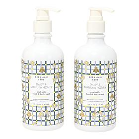 Beekman 1802 Goat Milk Hand & Body Wash Duo - Daisy and Manuka Honey