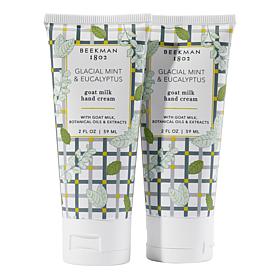 Beekman 1802 Goat Milk Mint & Eucalyptus Hand Cream 2-pack