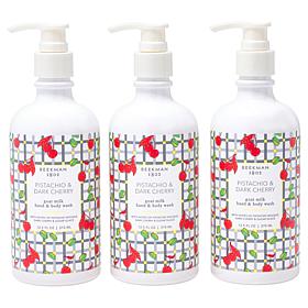 Beekman 1802 Hand & Body Wash Pistachio Dark Cherry 3-pack