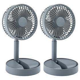 Bell + Howell Set of 2 Foldaway Collapsible Fans