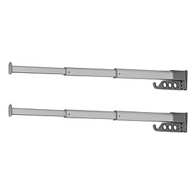 Bell + Howell Set of 2 Telescoping Clothes Hangers with Extra Hook