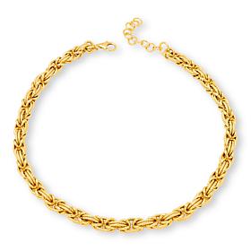 Bellezza 18" Bronze Twisted and Polished Link Necklace