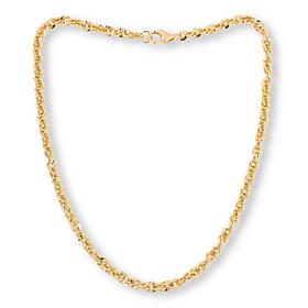 Bellezza Bellissima 18" Bronze Diamond-Cut Disco Chain Necklace