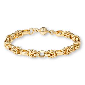 Bellezza Bronze Byzantine Station Magnetic Clasp Bracelet