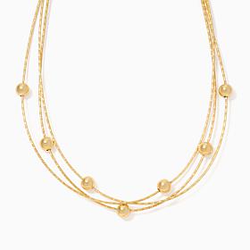 Bellezza Bronze D/C Omega 3-Strand Necklace