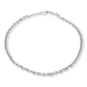 Bellezza Bronze Oval Rolo Chain Adjustable Sliding Necklace