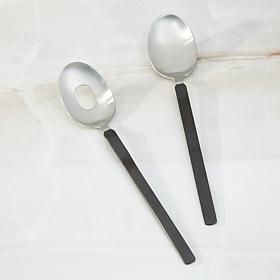 BergHOFF 2-piece Salad Serving Utensil Set, Smokey Black