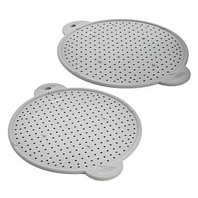 BergHOFF 2pc Silicone Splatter Screen Set with Helper Handles